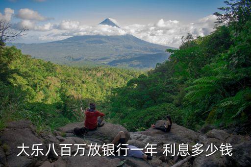大樂八百萬放銀行一年 利息多少錢