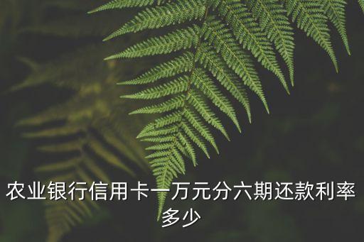 1萬(wàn)分6期手續(xù)費(fèi)多少,萬(wàn)分1.5是多少錢