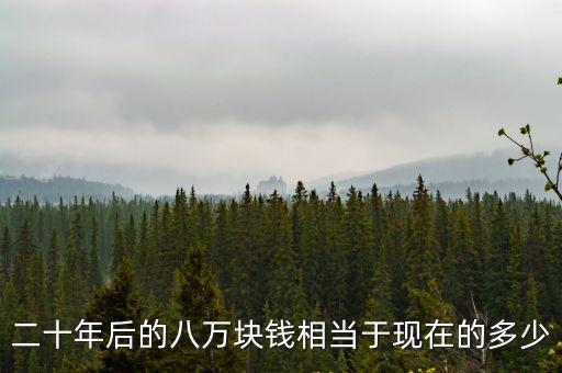 20年后錢值多少錢,一百萬二十年后值多少錢