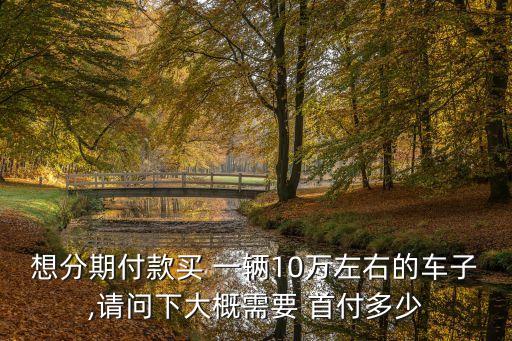 按揭一輛車首付多少,車按揭首付基本上是幾成?