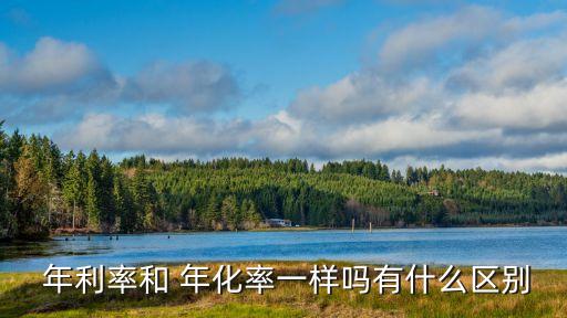年利率跟年化利率是多少錢