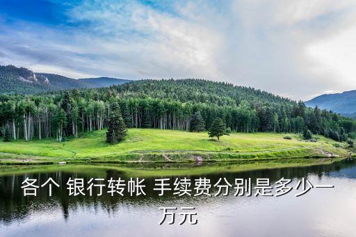 各個(gè) 銀行轉(zhuǎn)帳 手續(xù)費(fèi)分別是多少一萬(wàn)元