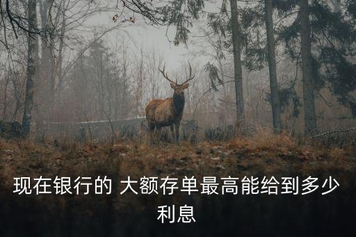大額存款活期利率多少,2022大額存款活期利率最新