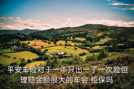  平安車險(xiǎn)對于一年只出一了一次險(xiǎn)但理賠金額很大的車會 拒保嗎