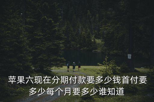  蘋(píng)果六現(xiàn)在分期付款要多少錢(qián)首付要多少每個(gè)月要多少誰(shuí)知道