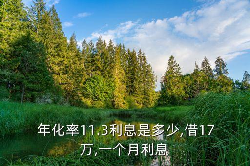 2017銀行年化率是多少