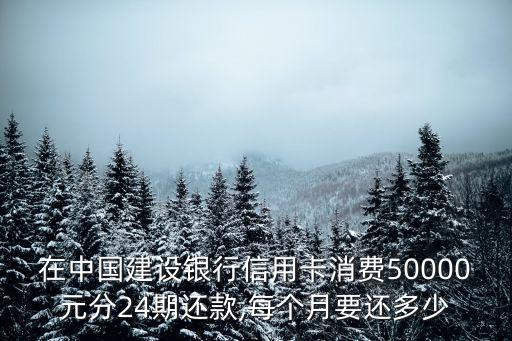 5萬分期24期要還多少一個月,貸款50000分24期一月多少