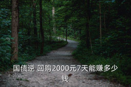 國(guó)債逆 回購(gòu)2000元7天能賺多少錢(qián)