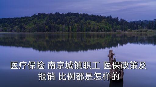 醫(yī)療保險(xiǎn) 南京城鎮(zhèn)職工 醫(yī)保政策及 報(bào)銷 比例都是怎樣的