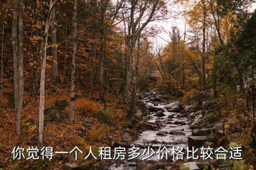 你覺得一個人租房多少價格比較合適