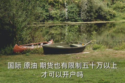 國際 原油 期貨也有限制五十萬以上才可以開戶嗎