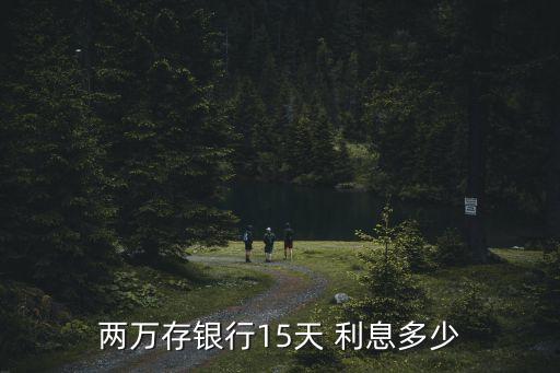 20000元有多少利息,借20000元一年利息多少
