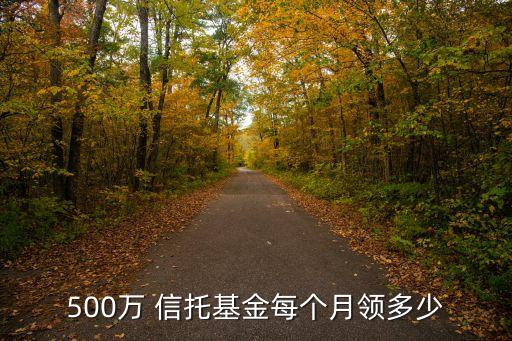 500萬 信托基金每個(gè)月領(lǐng)多少