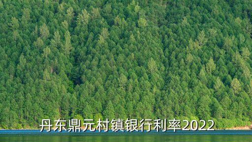  丹東鼎元村鎮(zhèn)銀行利率2022