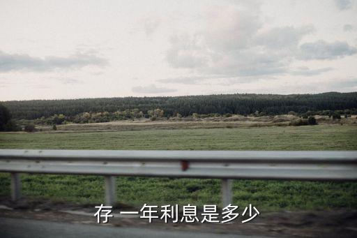 存 一年利息是多少