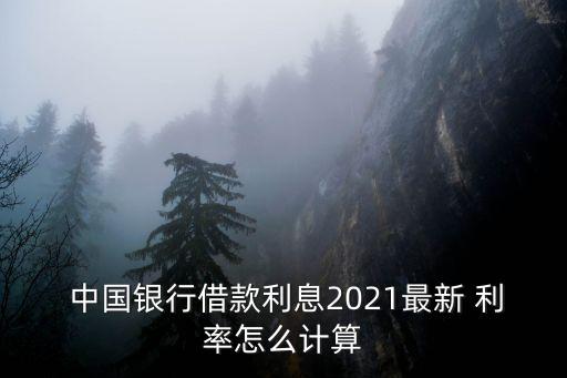  中國銀行借款利息2021最新 利率怎么計算
