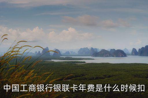 中國工商銀行銀聯(lián)卡年費(fèi)是什么時(shí)候扣