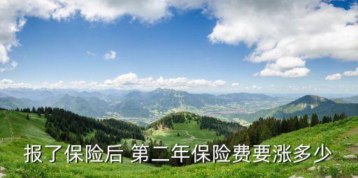 保險(xiǎn)第二年 上漲多少錢,動(dòng)用保險(xiǎn),第二年上漲多少