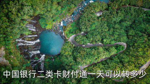 中國(guó)銀行二類卡財(cái)付通一天可以轉(zhuǎn)多少