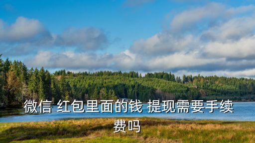  微信 紅包里面的錢 提現(xiàn)需要手續(xù)費嗎