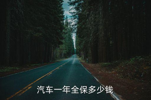 汽車一年全保多少錢(qián)