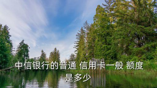 中信銀行生肖信用卡額度多少錢