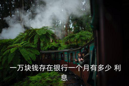  一萬塊錢存在銀行一個(gè)月有多少 利息