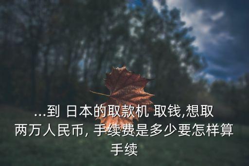 日本境外取錢手續(xù)費(fèi)是多少,銀聯(lián)卡在日本取錢手續(xù)費(fèi)