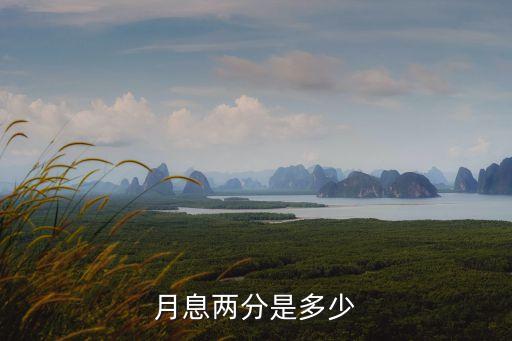 月息兩分是多少