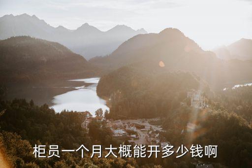 柜員一個(gè)月大概能開多少錢啊