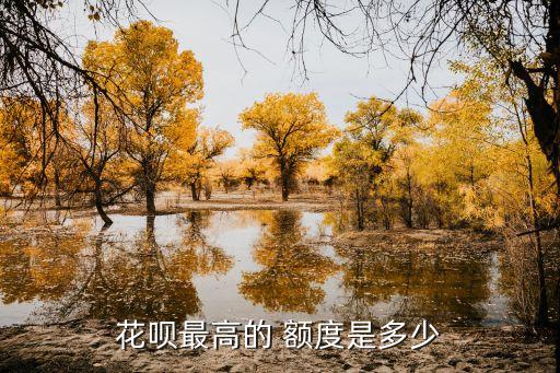 花唄最高的 額度是多少