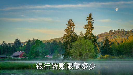 銀行轉(zhuǎn)賬限額多少