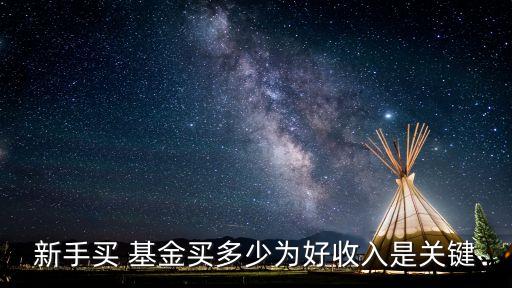 買基金第一次買多少合適,新手買基金第一次投多少