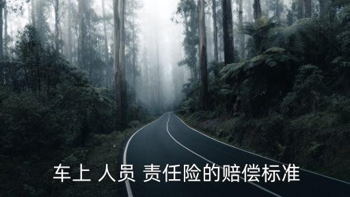  車上 人員 責(zé)任險的賠償標(biāo)準(zhǔn)