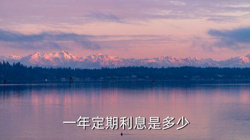  一年定期利息是多少