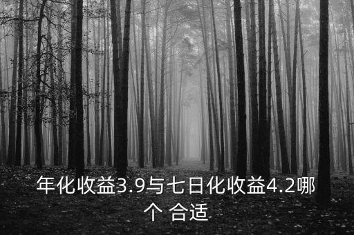7日年化率 年化率多少合適