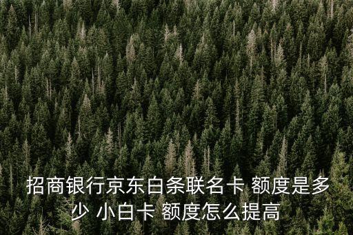 招商小白卡金卡額度多少,招商金卡額度6萬封頂嗎