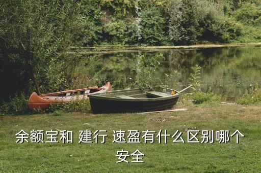 余額寶和 建行 速盈有什么區(qū)別哪個安全