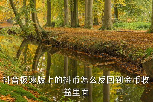 抖音極速版上的抖幣怎么反回到金幣收益里面