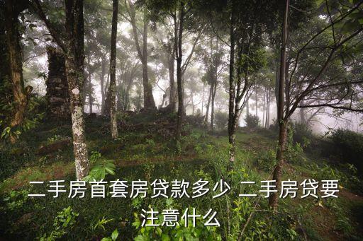 二手房辦按揭能貸多少,成都市二手房按揭貸首付幾層