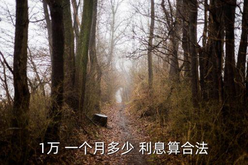 一萬塊錢一個月利息多少,銀行貸款一萬塊錢一個月利息多少