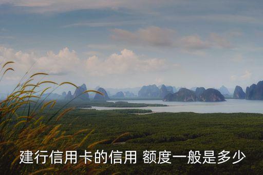 建行標準普卡額度是多少錢