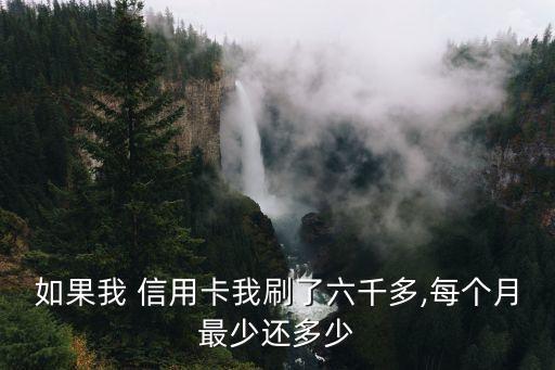 6000元信用卡最低還款是多少錢,農(nóng)業(yè)銀行信用卡6000的最低還款