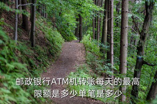  郵政銀行ATM機(jī)轉(zhuǎn)賬每天的最高 限額是多少單筆是多少