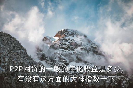 p2p陸家所利息是多少