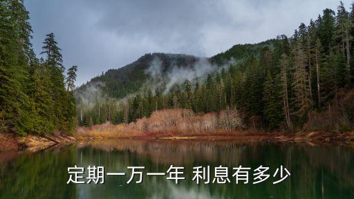 定期10000利息是多少,10000塊錢存3年定期利息多少
