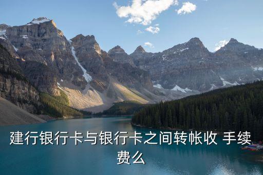 中國(guó)建設(shè)銀行卡轉(zhuǎn)賬手續(xù)費(fèi)多少錢