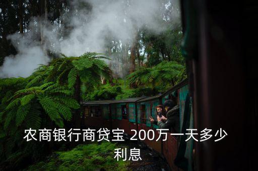200萬一天的利息是多少錢啊,1萬塊錢一天200利息