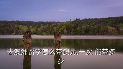 去澳洲留學(xué)怎么帶澳元,一次 能帶多少