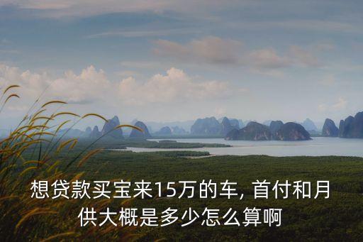 15萬車首付多少分期還